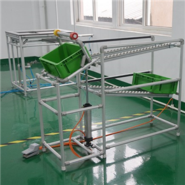 Pneumatic revolving rack